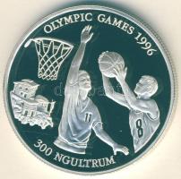 Bhután 1994. 300N Ag "Olimpiai játékok-kosárlabda" T:PP Csak 30.000db!