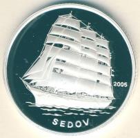 Észak-Korea 2005. 5W Ag "Sedov, hajó" T:PP