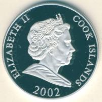 Cook-szigetek 2002. 5$ Ag "Thor Heyerdahl - Kon-Tiki, hajó" T:PP