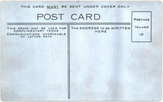 RMS Lusitania - Cunard Line. Metal plate postcard / fémlemez képeslap