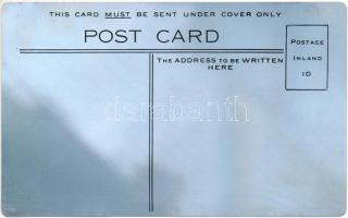 RMS Mauretania - Cunard Line. Metal plate postcard / fémlemez képeslap