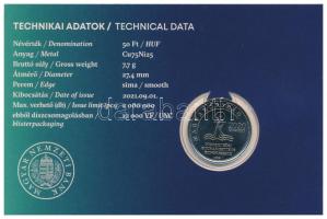 2021. 50Ft Cu-Ni "52. Nemzetközi Eucharisztikus Kongresszus" első napi veret számozott eml...