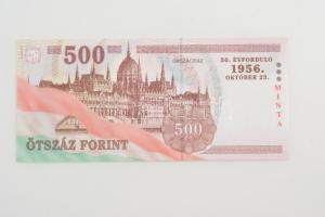 2006. 500Ft "A forradalom 50. évfordulója 1956. október 23." piros "MINTA" felül...