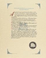 1994 Magyar Befektetési és Fejlesztési Bank Részvénytársaság, kézzel festett, cégismertető reklámterv, lap széle lyukasztott, 47×38 cm