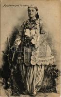 Mysylmane prej Shkodres / Albanian folklore, Muslim woman from Shkoder (Shkodra) (EK)