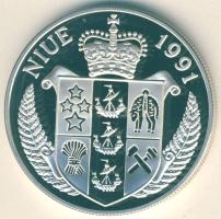 Niue 1991. 10$ Ag "Labdarúgó VB" T:PP Csak 20.000db!