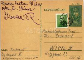 1939 Mickey egér és húsvéti nyúl. Kézzel rajzolt / Mickey Mouse and Easter rabbit. Hand-drawn Disney...