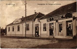 1928 Kisterenye, Kis-Terenne (Bátonyterenye); Községháza, Hangya fogyasztási és értékesítő szövetkezet üzlete (EK)