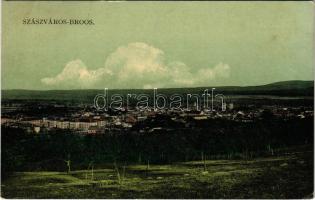 1909 Szászváros, Broos, Orastie; látkép. H. Graef kiadása / general view (EK)