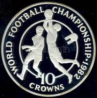 Turks & Caicos 1982. 10C Ag "Labdarúgó VB-két játékos" T:PP Csak 7165db!