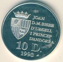 Andorra 1993. 10D Ag "Labdarúgó VB" T:PP