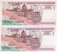2006. 500Ft (2x) "A forradalom 50. évfordulója 1956. október 23." "EB" és "...