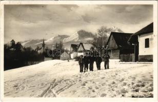 1934 Gerlachfalva, Gerlachsdorf, Gerlachovce (Tátra, Magas-Tátra, Vysoké Tatry); télen / in winter (EK)