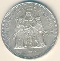 Franciaország 1974. 50Fr Ag T:2 Tanúsítvánnyal!