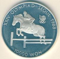 Dél-Korea 1988. 10.000W Ag "Olimpia-lovaglás" T:PP
