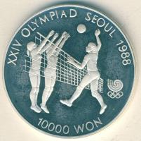 Dél-Korea 1987. 10.000W Ag "Olimpia-Röplabda" T:PP