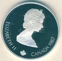 Kanada 1987. 20$ Ag "Téli olimpia-jégtánc" T:PP