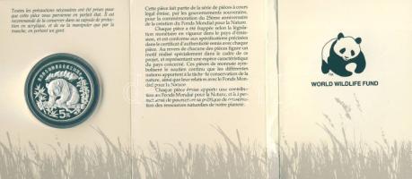 Kína 1986. 5Y Ag "Világ vadvédelmi alap" WWF által kiadott emléklapon, tanúsítvánnyal T:PP Csak 20.000db!