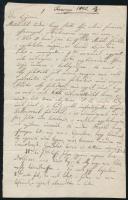 1842 Rozsnyó, Klebovszky Lajos részére írt személyes levél