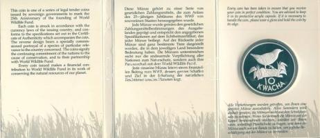 Zambia 1986. 10K Ag "Világ vadvédelmi alap" WWF által kiadott emléklapon, tanúsítvánnyal T...