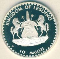 Lesotho 1982. 10M Ag "Labdarúgó VB" T:PP R! Csak 3582db!
