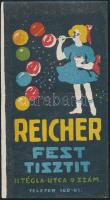 Reicher Fest, Tisztít számolócédula