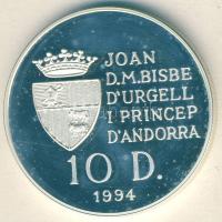 Andorra 1994. 10D Ag "Olimpia-kerékpár" T:PP