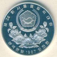 Dél-Korea 1987. 5000W Ag "Szöuli olimpia - Tae Kwon Do" T:PP