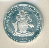 Bahama-szigetek 1975. 2$ Ag "Flamingók" vákumcsomagolásban T:PP Csak 45.000db!