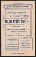 1892 Tarcsa Gyógyfürdő ismertető füzet, fotókkal illusztrált, Tarcsafürdő látképével, 23p