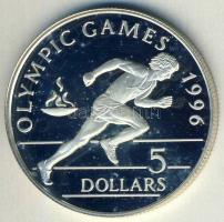Niue 1992. 5$ Ag "Olimpia-futás" T:PP