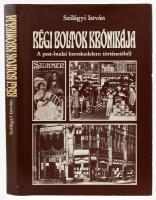 Szilágyi István: Régi boltok krónikája. A pest-budai kereskedelem történetéből. Bp., 1986, Közgazdasági és Jogi Könyvkiadó. Fekete-fehér képekkel illusztrált. Kiadói egészvászon-kötés, kiadói papír védőborítóban, jó állapotban.