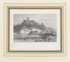 H Lauterbach festménye után, William French (1815-1898) metszése: Bassano. Acélmetszet, papír, jelzett a metszeten. Paszpartuban. Kissé foltos. 14x21 cm.