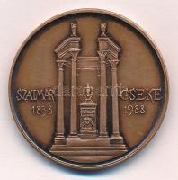 Nagy Lajos (1949-) 1988. "Kölcsey Ferenc 1790-1838 / Szatmárcseke 1838-1988" bronz emlékér...