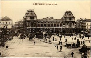 Bruxelles, Brussels; Gare du Nord / railway station, tram, hotel