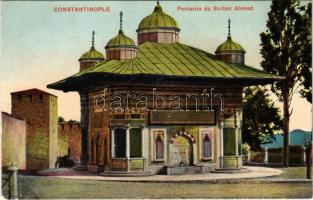1913 Constantinople, Istanbul; Fontaine du Sultan Ahmed / fountain (EB)