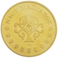 Ifj. Szlávics László (1959-) 2011. "Szent István / Nagy magyarok" aranyozott Cu emlékérem ...