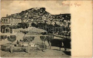 Rocca di Papa, general view, fountain