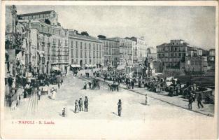 Napoli, Naples; S. Lucia / street view, market (EK)