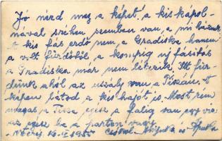 1955 Törökbecse, Újbecse, Novi Becej; Tisza-part, uszály / riverside, barge. photo (non PC)