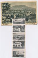 1946 Abaújszántó, Vasútállomás Tokaji-hegyvidékkel a háttérben. Forgács Lajos kiadása. leporellolap ...