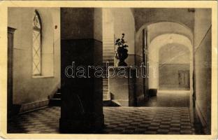1945 Szarvas, Evangélikus tanítónőképző épületének folyosó részlete (EK)