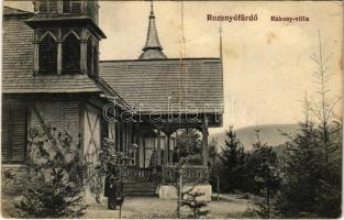 1912 Rozsnyófürdő, Kúpele Roznava; Rákosy villa (fa)