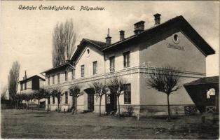 1915 Érmihályfalva, Valea lui Mihai; pályaudvar, vasútállomás / railway station