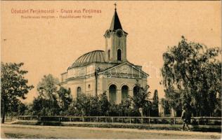 Perjámos, Periam; Haulikfalvai templom. W. L. 1332. / Haulikfalvaer Kirche / church in Haulic