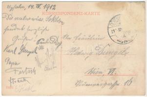 1912 Dévényújfalu, Dévény-Újfalu, Theben-Neudorf, Devínska Nová Ves (Pozsony, Bratislava); Bahnstati...