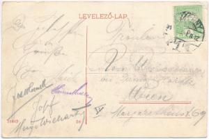 Pozsony, Pressburg, Bratislava; Dunapart, "POZSONY" átjkelőhajó / Danube riverside / Donau...