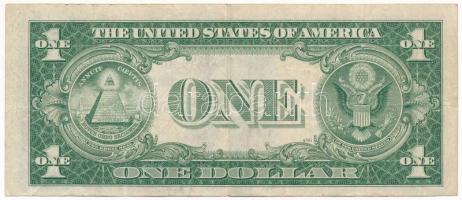 Amerikai Egyesült Államok 1935. 1$ "U 70995287 D" Silver Certificate - kisméretű kék pecsé...