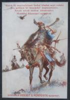 Herbst reklám-fémtábla, rajta postai díjszabással 10x14 cm