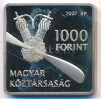 2007. 1000Ft Cu-Ni "Adorján János - Libelle" T:PP patina Adamo EM208